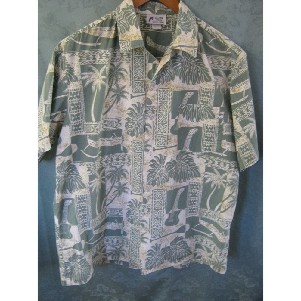 90's Malihini Size XL Hawaiian Aloha Shirt Made in Hawaii